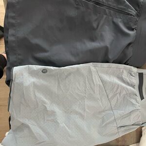 lululemon athletica Gray and Light Gray Athletic Shorts